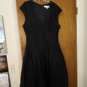 Isaac Mizrahi for Target Black Faux Wrap Dress